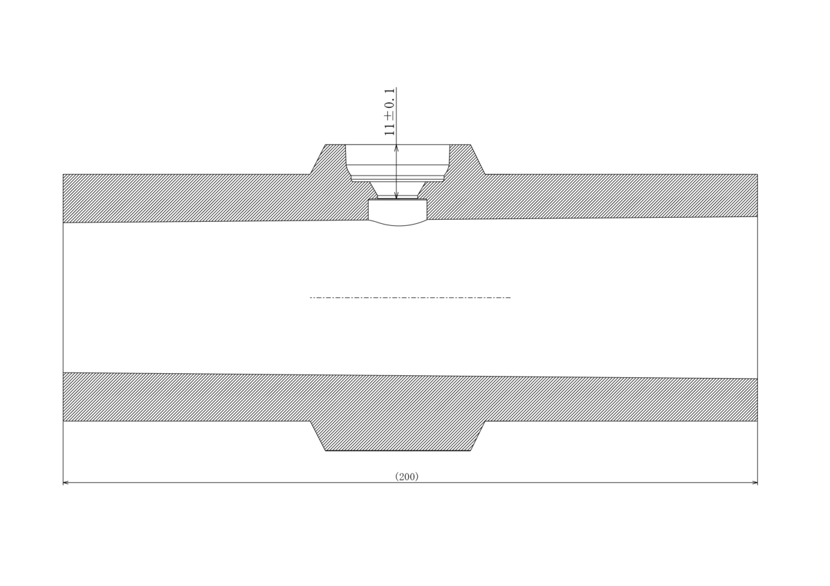 Depth gauge hole